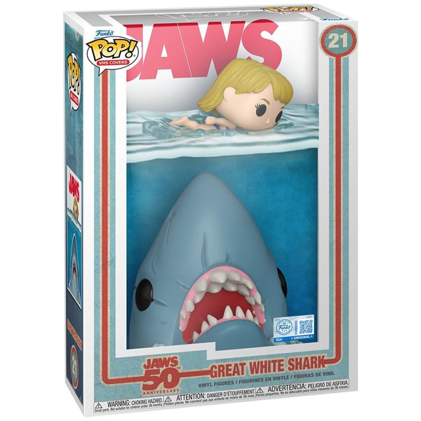Funko POP #21 VHS Cover Jaws Great White Shark Exclusive Figure
